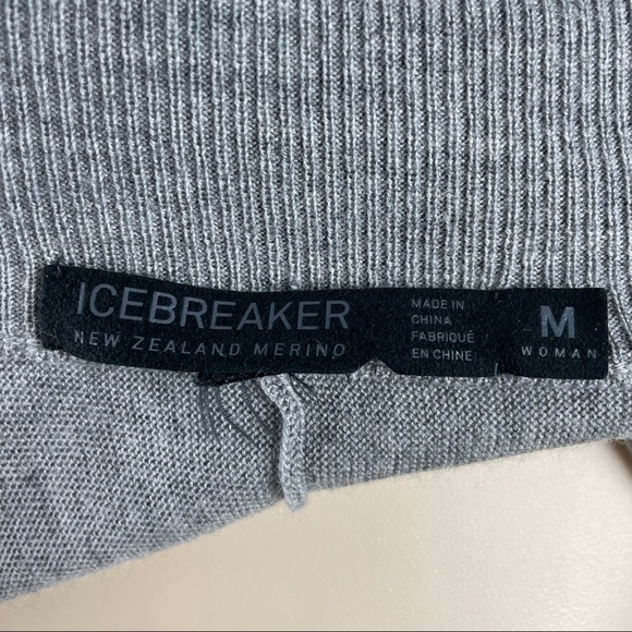 Icebreaker Athena Wrap merino cardigan M - Picture 8 of 11